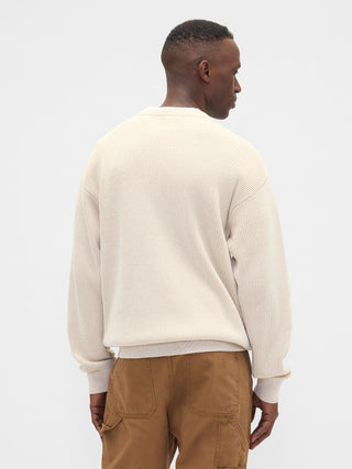 Sudadera Cuello Redondo con Dobladillo Acanalado