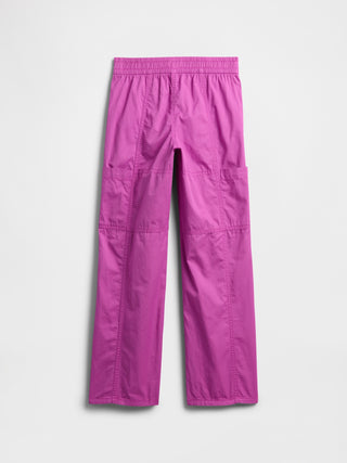 Pantalón Cargo Talle Alto con Bolsillos, Niña