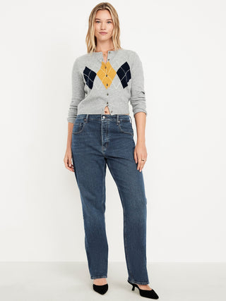 Jeans Slouchy Rectos Talle Medio