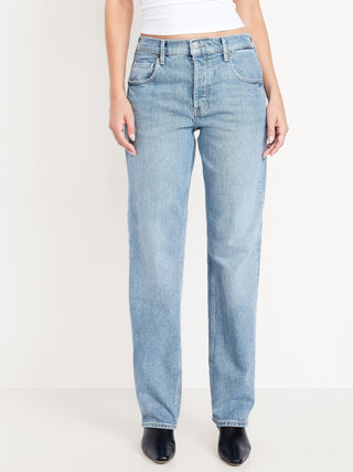 Jeans Slouchy Rectos Talle Medio