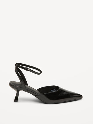 Zapato de Tacón con Punta Acabado Charol