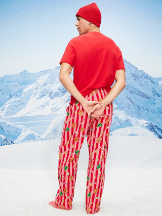 Pantalón de Pijama Estampado Colección Navidad, Hombre