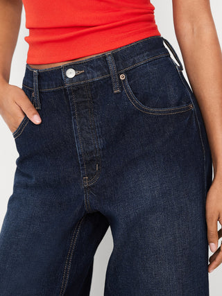 Jeans Slouchy Talle Medio con Bolsillos