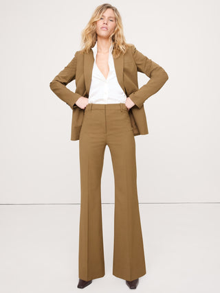 Pantalón Acampanado Talle Alto de Lana