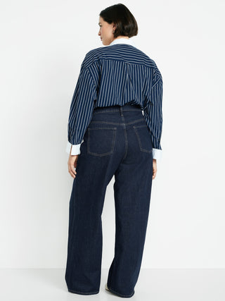 Jeans Slouchy Talle Medio con Bolsillos