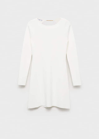 Vestido de Punto con Espalda Abierta