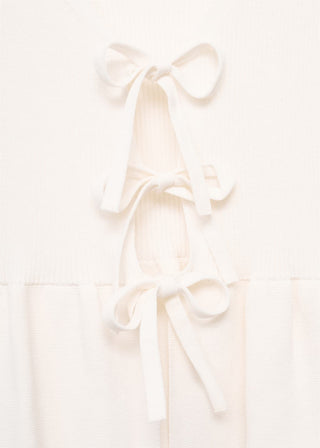 Blusa de Punto con Detalle Lazos