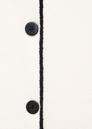 Chaleco de Punto con Detalles Contraste