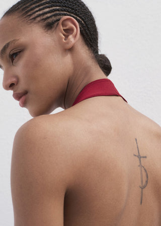 Blusa de Punto con Detalle Aro