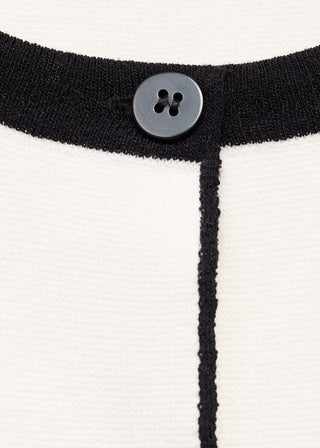 Chaleco de Punto con Detalles Contraste