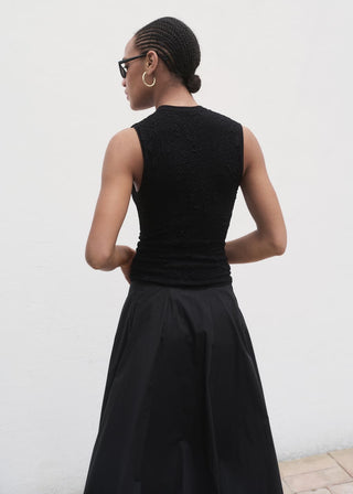 Blusa Cuello Redondo con Textura