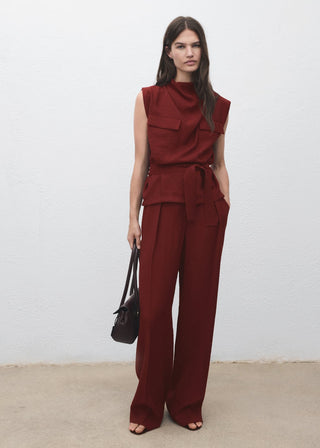 Pantalón Talle Alto con Pinzas