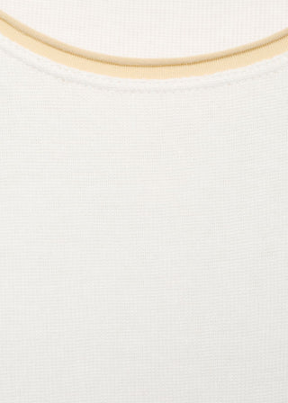 Camiseta Manga Corta Combinada de Algodón