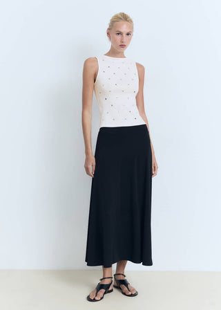 Blusa con Tachuelas de Algodón