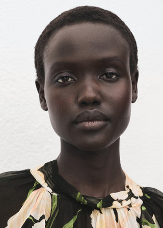 Blusa Manga Larga con Estampado Floral