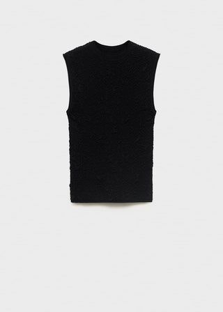 Blusa Cuello Redondo con Textura