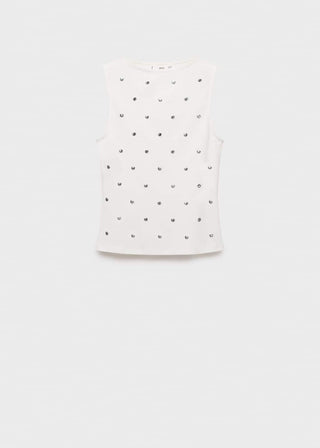 Blusa con Tachuelas de Algodón