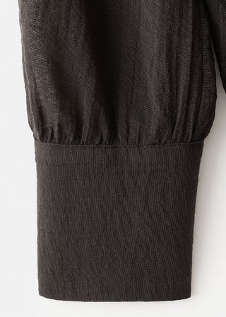 Camisa Manga Larga con Detalle Fular