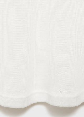 Camiseta Manga Corta Combinada de Algodón