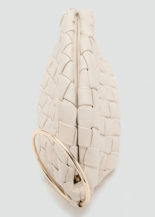 Bolso Clutch de Piel Trenzado