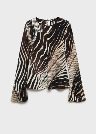 Blusa Manga Larga Estampado Animal Print