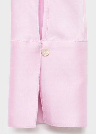 Blusa Satinada con Espalda Drapeada