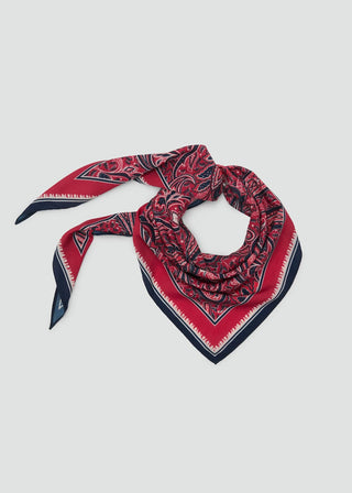 Pañuelo Triangular con Estampado Paisley