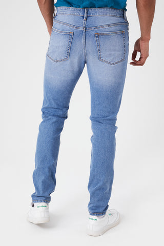 Jeans Skinny Efecto Desgastados con Bolsillos