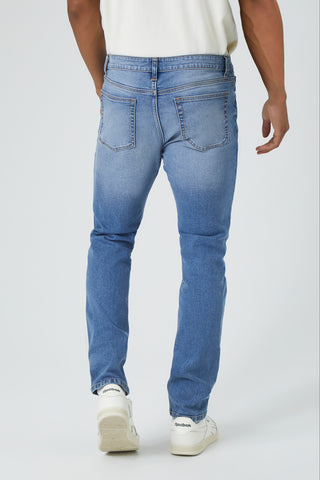 Jeans Elasticos Corte Skinny con Bolsillos