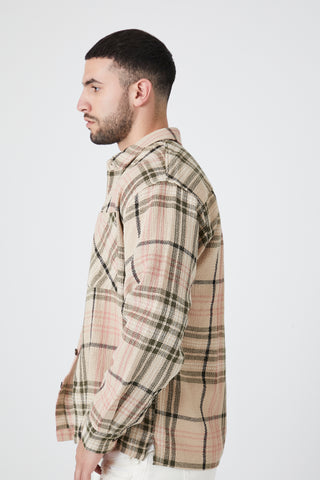 Camisa Cuadros con Textura