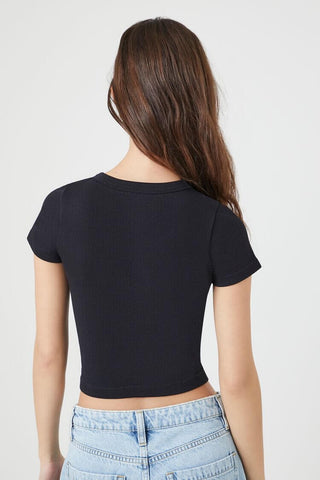 Camiseta Crop Sin Costuras