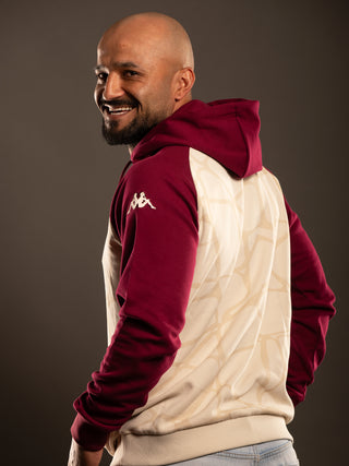 Hoodie con Gorro Morado Hombre