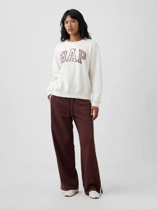 Sudadera Oversized Cuello Redondo con Logo