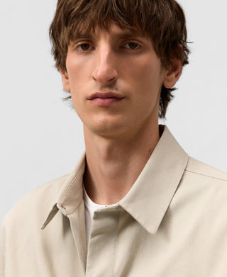 Camisa Manga Larga con Bolsillo de Algodón