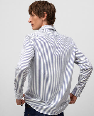 Camisa Manga Larga con Estampado Rayas