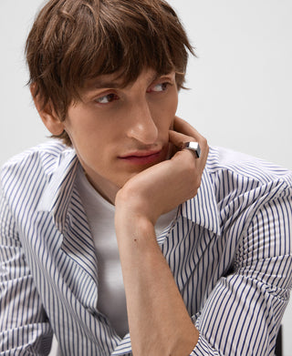 Camisa Manga Larga con Estampado Rayas