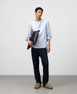 Camisa Manga Larga con Estampado Rayas