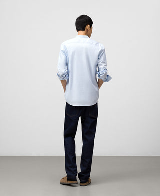 Camisa Manga Larga con Estampado Rayas