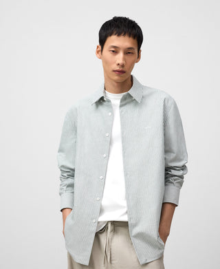 Camisa Manga Larga con Estampado Rayas