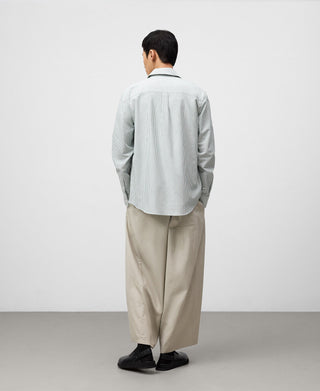 Camisa Manga Larga con Estampado Rayas