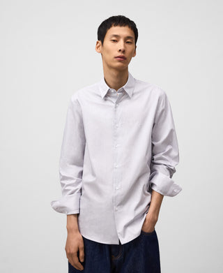 Camisa Manga Larga con Estampado Rayas