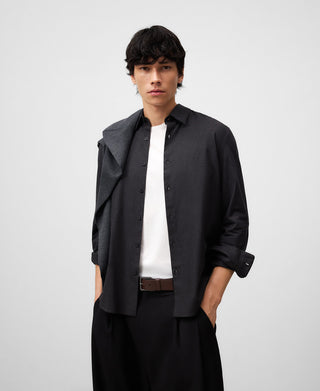 Camisa Manga Larga con Logo Bordado