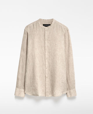 Camisa Manga Larga Cuello Mao de Lino