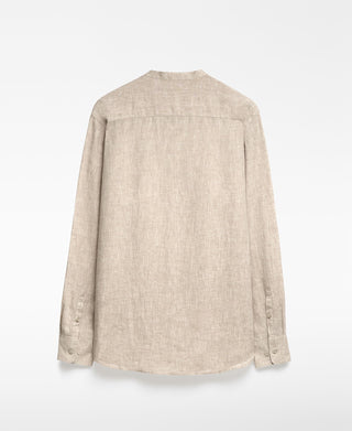 Camisa Manga Larga Cuello Mao de Lino