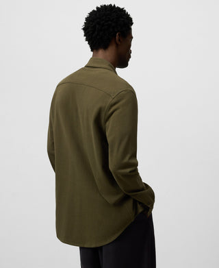 Camisa Manga Larga con Logo de Algodón