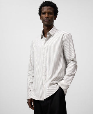 Camisa Manga Larga con Estampado Rayas