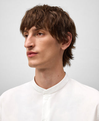 Camisa Manga Larga con Cuello Mao