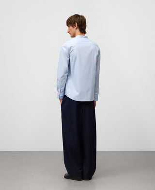 Camisa Manga Larga con Cuello Mao