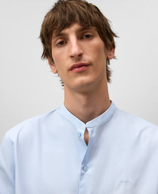 Camisa Manga Larga con Cuello Mao