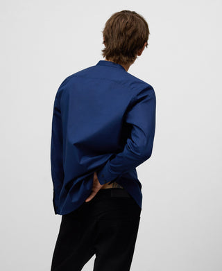 Camisa Manga Larga con Cuello Mao